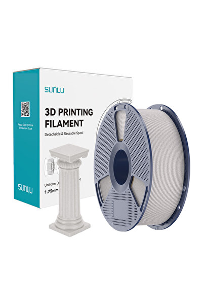 Sunlu Filament PLA de mare viteză, cu aspect de marmură (gri deschis)