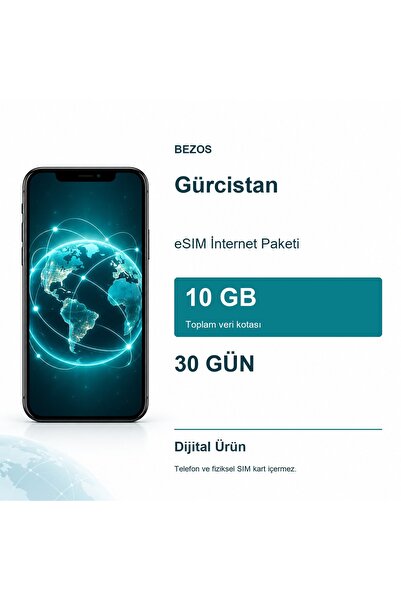 Bezos Gürcistan eSIM İnternet Paketi 10 GB 30 Gün