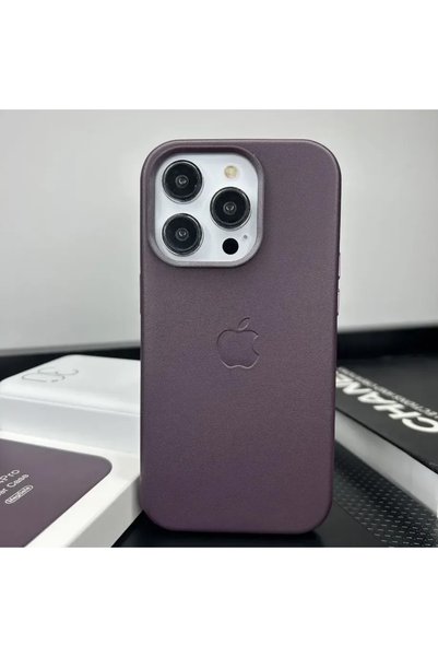 Lunex Case iPhone 18 Pro Max Magsafe Animasyonlu Deri Lansman Leather İçi Kad...