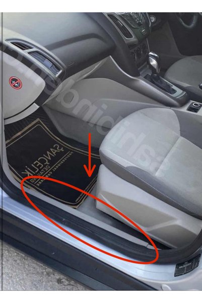 Genel Markalar Ford Focus 3 kapı eşiği 2011-2018 plastik kaplaması (SOL ŞÖFÖR...