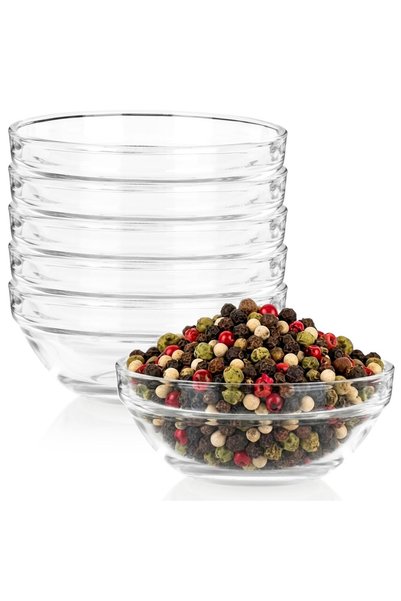 Vilde Boluri de sticlă 10,5 cm, 215 ml, 6 bucăți.