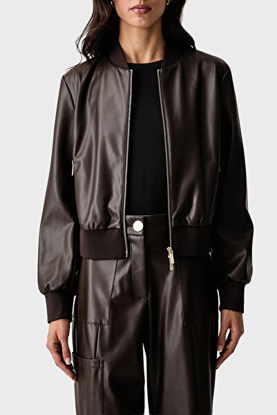 Armani Exchange Regular Fit Kolej Yaka Fermuarlı Ceket Kadın CEKET XW003136 A...