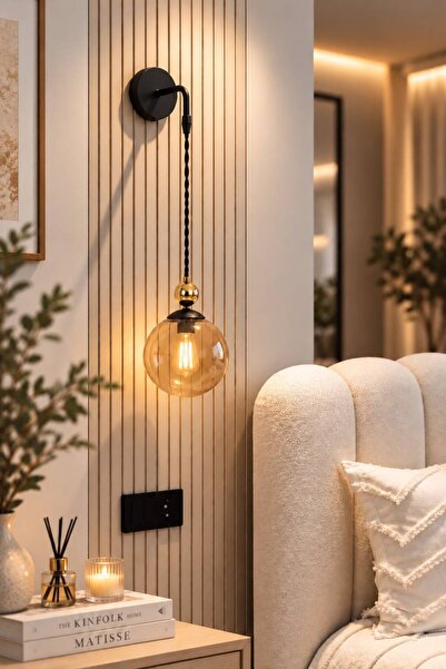 VENON LORENZA APLİK ✨GOLD DETAYLI ✨BAL GLOP CAMLI✨ÖRGÜ KABLOLU✨ SİYAH || Duva...