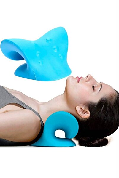 GLOWOXİN Oval Boyun Düzleşmesi Yastığı Omuz Sedyesi Gevşetici Traksiyon Cihaz...