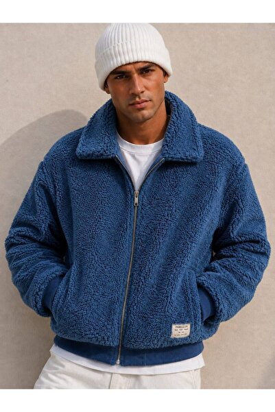 maisonvalenne Erkek Oversize Teddy Dokulu Bomber Mont