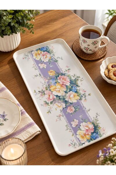 Karin Çay Kahve Servis Ikram Ve Sunum Tepsisi & 30x13 cm