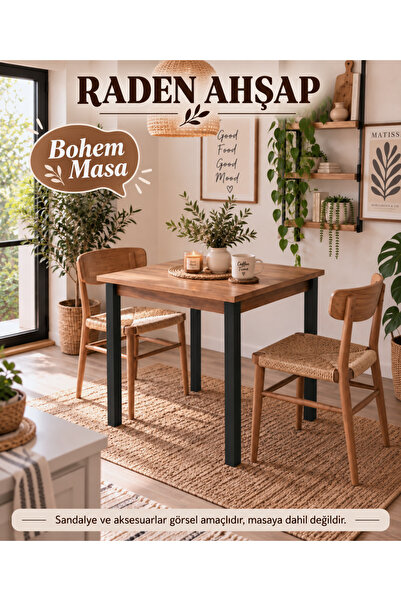 DOGANDEKOR BOHEM MUTFAK YEMEK MASASI 80 CM