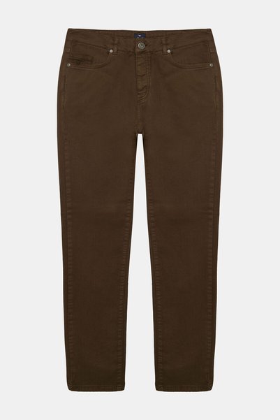 W Collection KAHVE DAR KALIP PAMUK ELASTAN JEAN PANTOLON