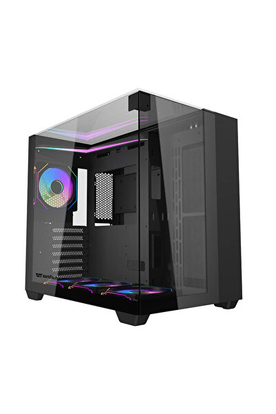 darkFlash Carcasă PC TH285 cu 4 ventilatoare (negru)