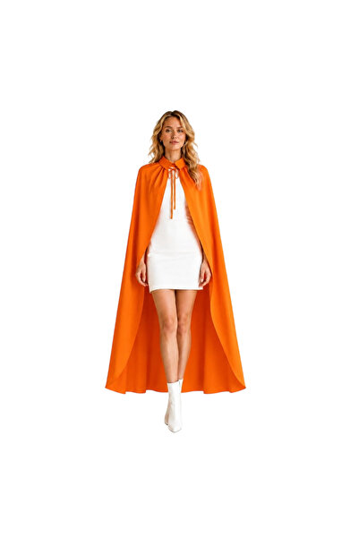 KOSTÜMCE Orange Long Cape Adult 125 cm