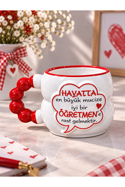 İZart ÖĞRETMENLER GÜNÜ İYİ BİR ÖĞRETMEN TEMALI 3D Sevgi Bulut Kabartmalı Özel...