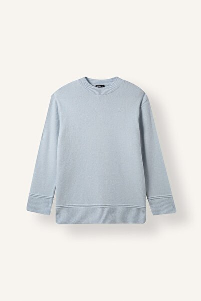 DeFacto Loose Fit Crew Neck Long Sleeve Basic Knitwear T-Shirt H8080Ax26Wn