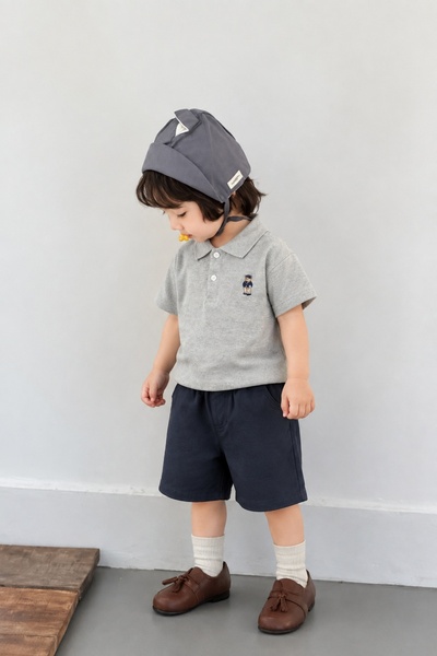 Generic Brand Boys Summer Polo Shirt & Shorts Set, Casual Cotton 2 Piece Outf...