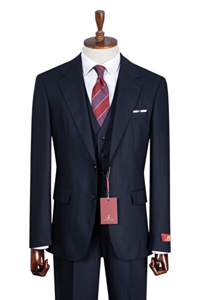 ilayda emir Men's Classic Regular Fit Suit with Vest 3-Piece Large Size 50-64