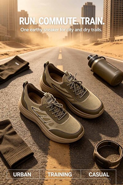 Alnoor Global Store Versatile Casual Walking Shoes Durable Rubber Outsole Bre...