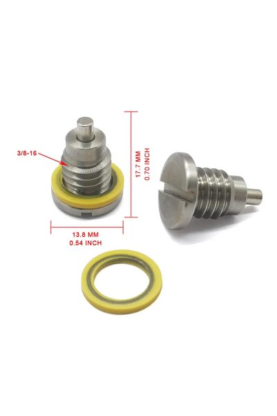 Choice YELLOW 2PCS 8M0058389 Marine Magnetic Outdrive Gear Case Drain Plug Sc...