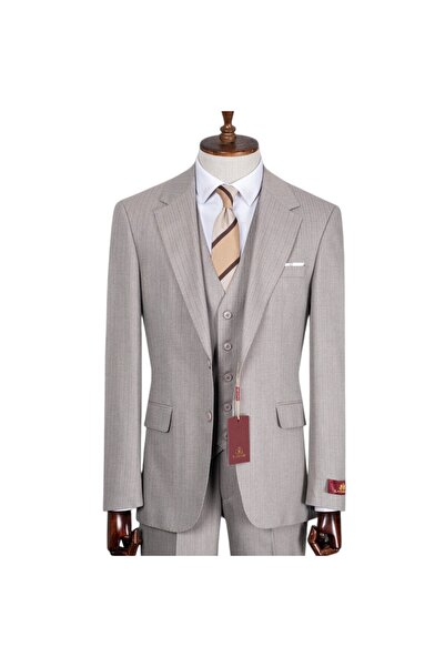 ilayda emir Men's Classic Regular Fit Suit with Vest 3-Piece Large Size 50-64