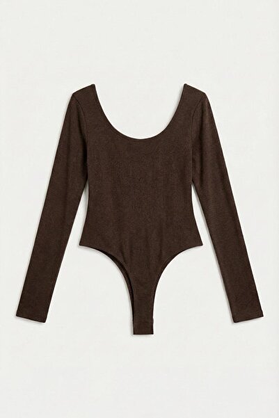 BSL Geniş Yakalı Bodysuit