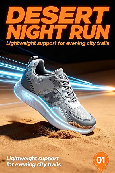 Al-Riyadh Foot Studio Lightweight Sport Sneakers Flexible Sole Lace-Up Design...
