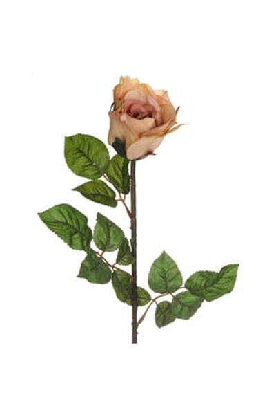OEM Floare Artificiala cu Tulpina Lunga Trandafir Crem 66cm
