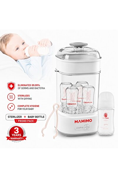Mamimo Sterilizator electric cu aburi pentru biberoane BSD2005 cu funcție de ...