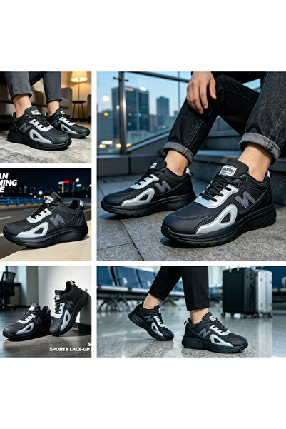 xihuiwa 5cm thick sole height increasing mesh sports shoes men and women brea...