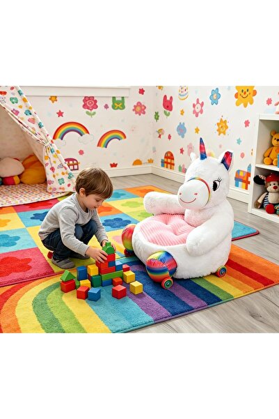 Arabest Kids Sofa, Kids Seat, Cartoon Cute Chair Pouf Ottoman, Princess Seat ...