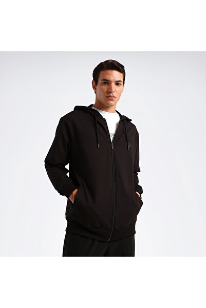 Reebok Zip-Up Sweatshirt Men's Black Niki Fz