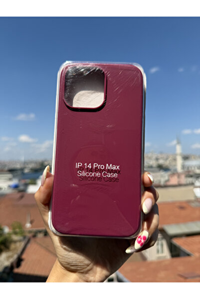 Mobildizayn iPhone 14 Pro Max Uyumlu Premium Bordo Lansman Kutulu Telefon Kıl...