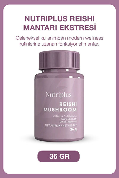 Nutriplus Reishi Mantarı Ekstresi 60 Kapsül