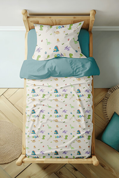 Luvis Store Dinosaur Kingdom Children's Single Hybrid Duvet Cover Set - with ...