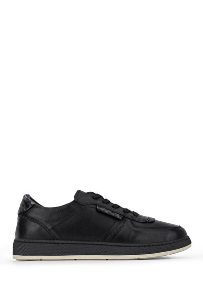 Tamer Tanca Kadın Hakiki Deri Siyah Sneakers & Spor Ayakkabı