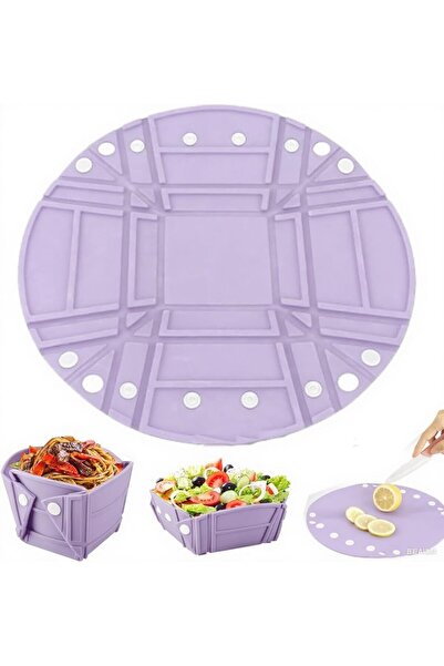 Arabest YelaJoy 3PCS Collapsible Silicone Bowls with Handles,Foldable Snack a...