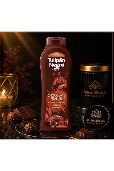 Tulipan Negro Αφρόλουτρο Προκλητικής Προσέλκυσης με Σοκολάτα Πραλίνα – Tulipá...