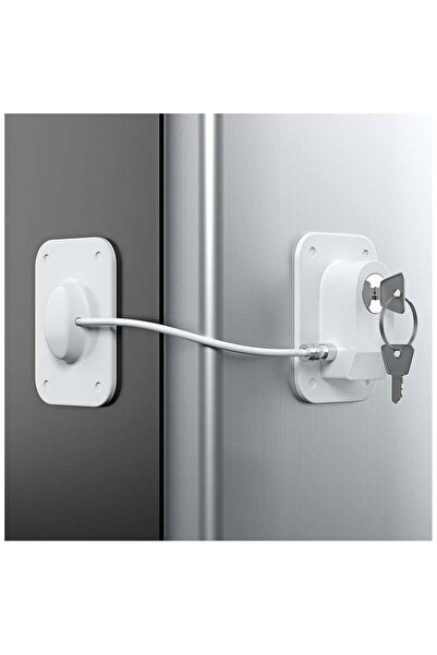 Arabest Refrigerator and Freezer Safety Lock with Keys,Childproof Fridge Secu...
