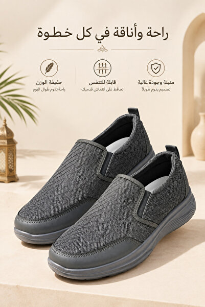 Generic Brand أحذية رجالية بدون أربطة سهلة الارتداء، ذات نعل خفيف الوزن يمتص ...