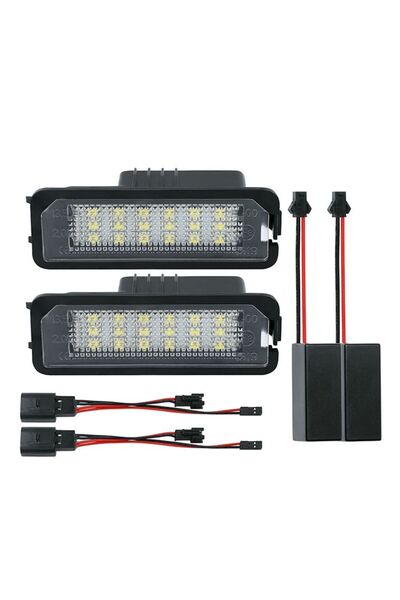 Xentech Light Σετ 2 λαμπών LED φωτισμού πινακίδας κυκλοφορίας για VW GOLF 4,5...