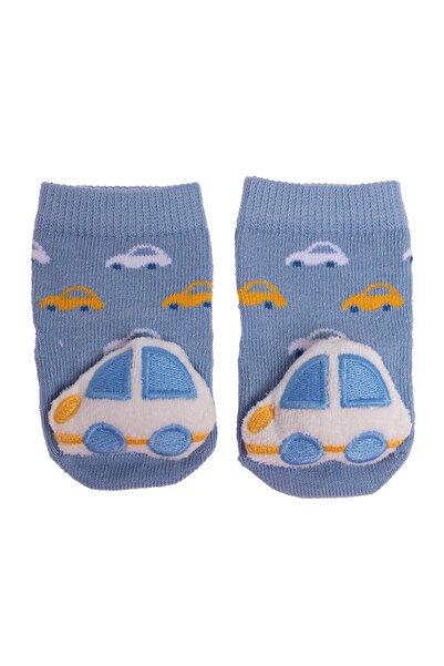 ebebek Hello Baby HelloBaby Erkek Bebek Oyuncaklı Çorap Taşıtlar Baskılı