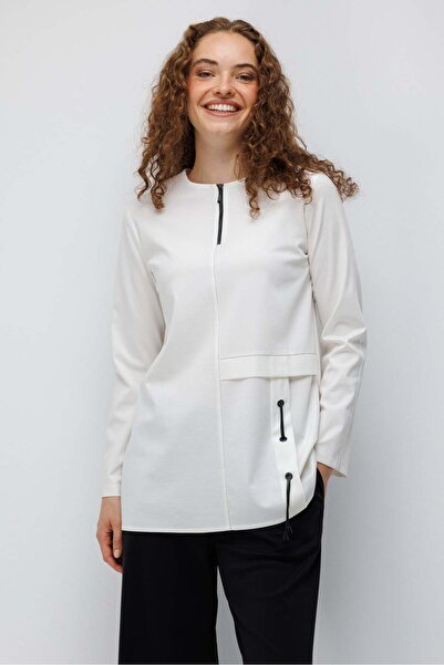Esswaap Siyah Beyaz Günlük Takım Ekru