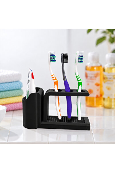 TRİMENT3D Diş Fırçası Organizeri ve Diş Macunu Standı 3 Bölmeli Banyo Düzenle...