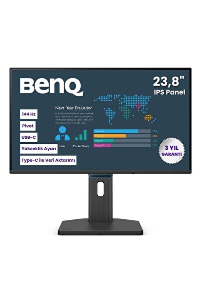 BENQ BL2490TC 23.8” Full HD IPS | 144Hz | USB-C Görüntü ve Veri Aktarımı | Pi...