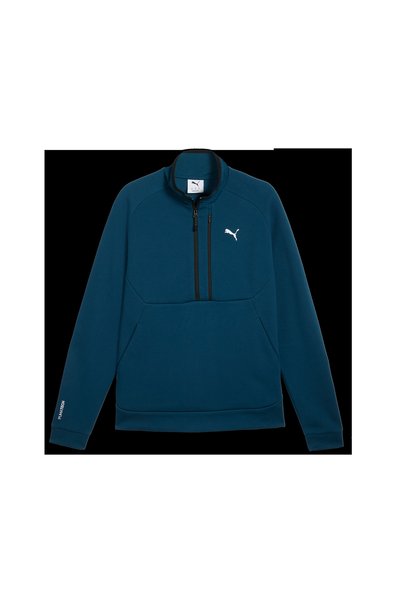 Puma PUMATECH Half Zip Mavi Erkek Sweatshirt