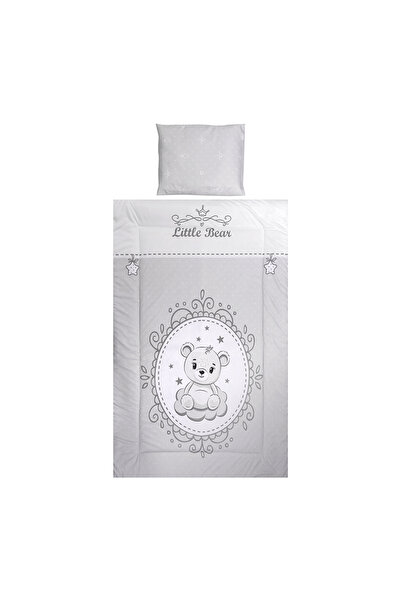 LORELLİ Βρεφικό Σετ Ύπνου 3 τεμαχίων Ranforce Cosy Little Bear Γκρι 10420015903