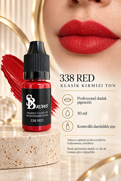 SBrows Profesyonel Kalıcı Makyaj Dudak Pigmenti 10 ml – Mikropigmentasyon Dudak Renklendirme Boyası