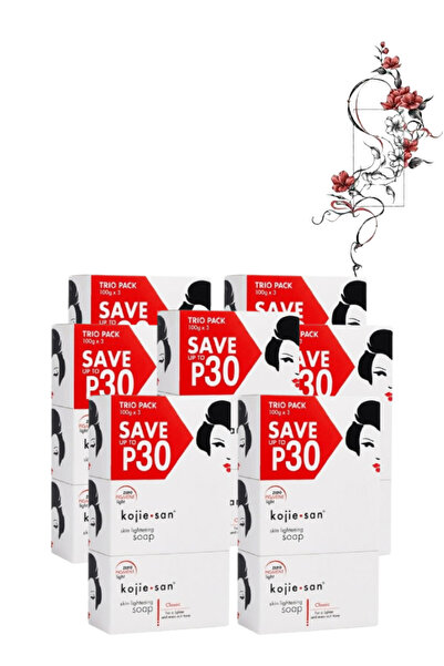 Kojie 7 Pieces San Skin Lightening Soap Trio Pack (100 G x 3)