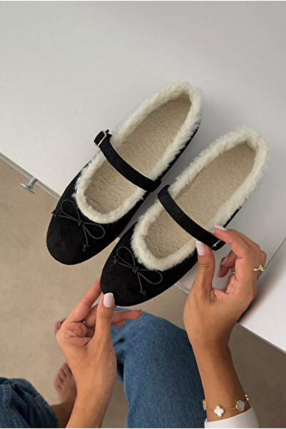 Mupa Shoes Women's Ballerinas Black Suede