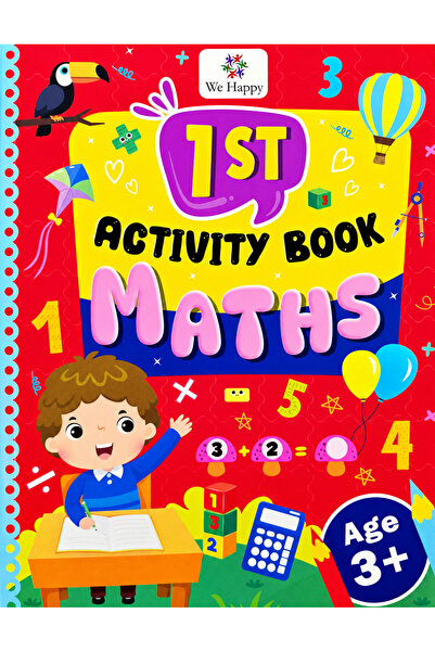 WE HAPPY 1st Maths Activity Book Age 3+ – Early Learning Numbers, Counting, S...