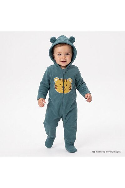 ebebek Hello Baby HelloBaby Yenidoğan Polar Patikli Tulum