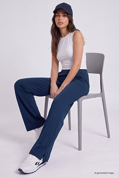 TOMMY LIFE Parlament Wide Leg Pleated Women's Trousers - 94688