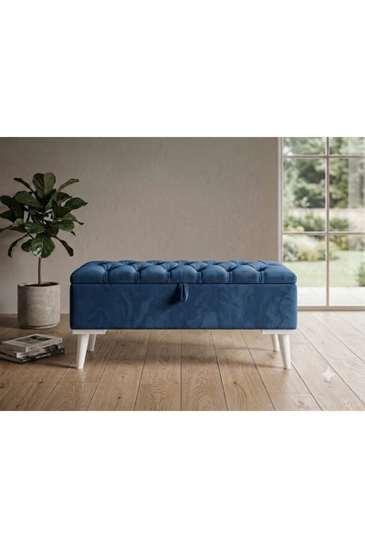 gürel Sandıklı puf Bench ayak ucu beybifes kumaş 90*35